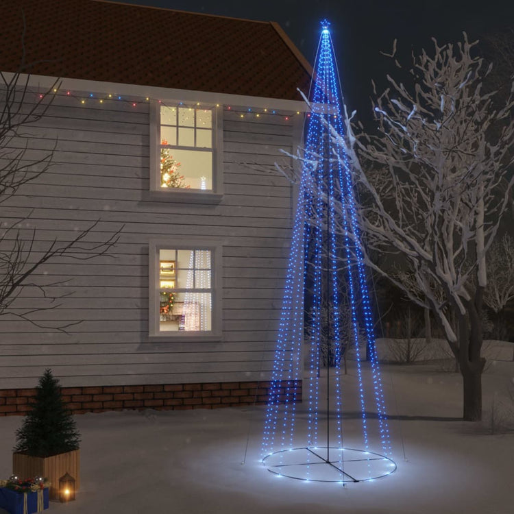 Vidaxl KegelKERSTBOOM 1134 LEDs Blau 230x800 cm