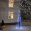 Vidaxl Weihnachtsbaum mit Bodenstift 108 LEDs Blau 180 cm