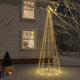 VIDAXL Weihnachtsbaum mit Bodenstift 310 LEDs warm weiß 300 cm
