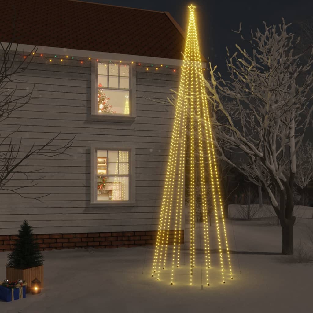 VIDAXL Weihnachtsbaum mit Bodennadel 1134 LEDs warmes Weiß 800 cm