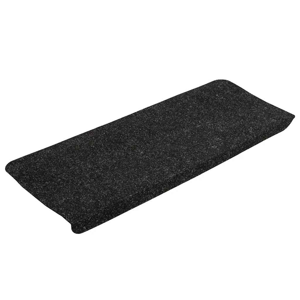 Vidaxl Treppenmatten Selbstadhäsiv 15 ST 65x24,5x3,5 cm Anthrazit -gelöscht