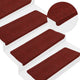 Vidaxl Treppenmatten Selbstadhäsiv 15 ST 65x24,5x3,5 cm Rot