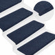 Vidaxl Treppenmatten Selbstadhäsiv 15 ST 65x24,5x3,5 cm Blau