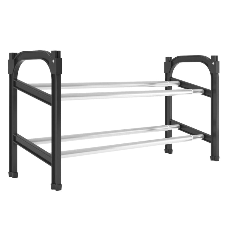 Vidaxl -Schuhregal mit 2 Regalen, die 119 x 24 x 37 cm erstrecken
