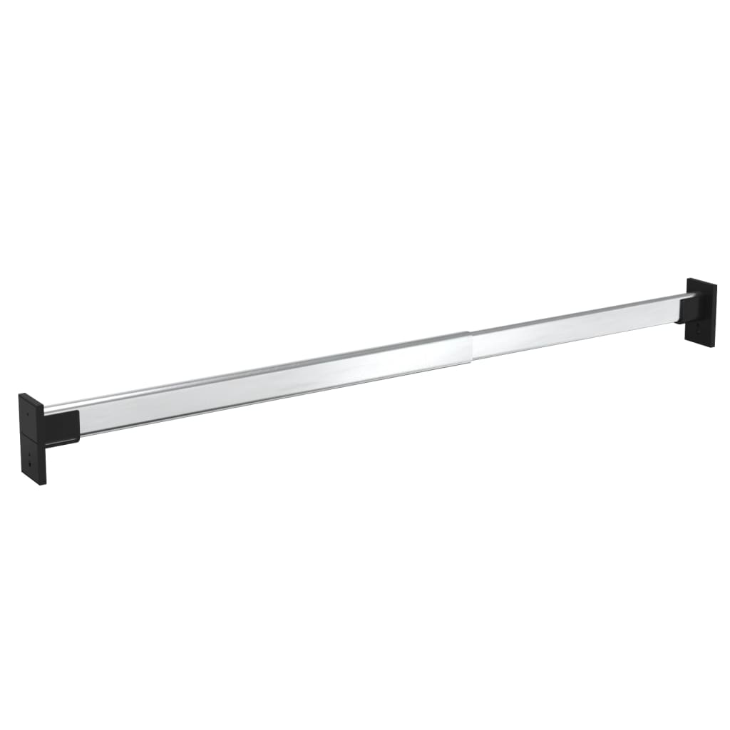 Vidaxl-Kleidungsstangen 2 ST Teleskop 58-100 cm Silberfarbe