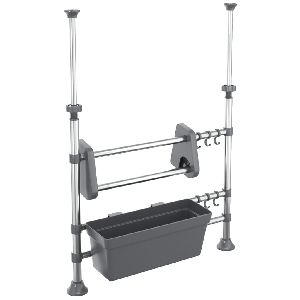 Vidaxx Arbeitsplatten-Organizer verstellbar aus Aluminium