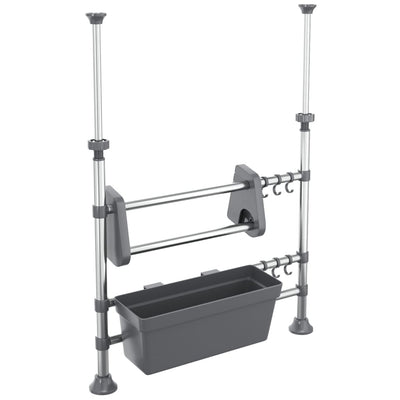 Vidaxx Arbeitsplatten-Organizer verstellbar aus Aluminium