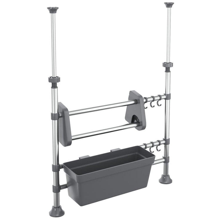 Vidaxx Arbeitsplatten-Organizer verstellbar aus Aluminium