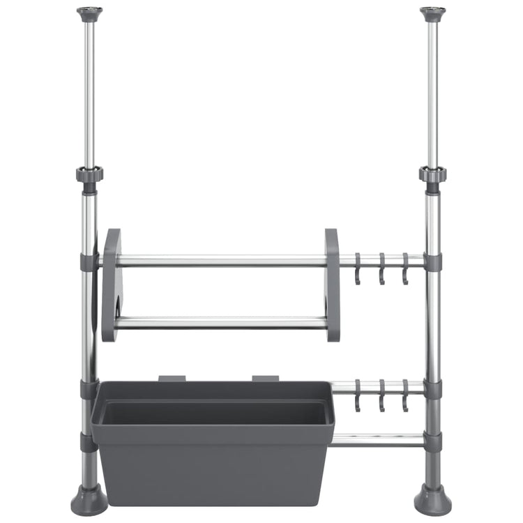 Vidaxx Arbeitsplatten-Organizer verstellbar aus Aluminium