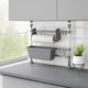 Vidaxx Arbeitsplatten-Organizer verstellbar aus Aluminium