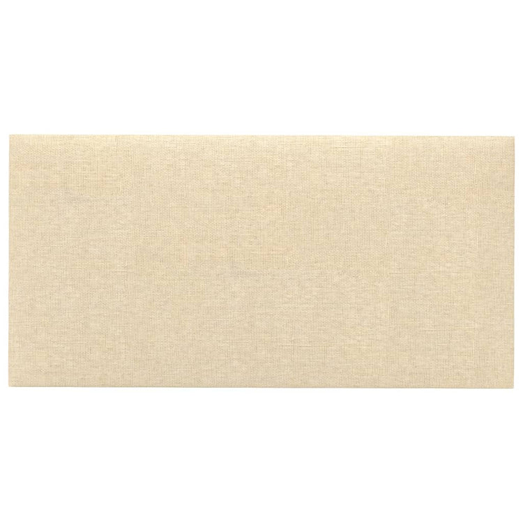VIDAXL -Wandplatten 12 Stk 0,54 m² 30 x 15 cm Stoffcreme -Colored