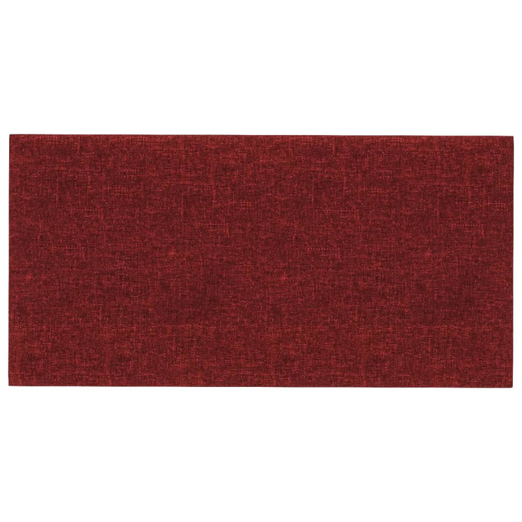 Vidaxl Wandpaneele 12 Stcs 0,54 m² 30x15 cm Stoffwein rot