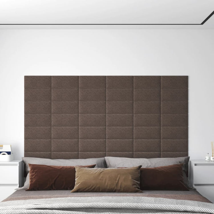 Vidaxl -Wandplatten 12 Stcs 0,54 m² 30 x 15 cm Stofftaupe