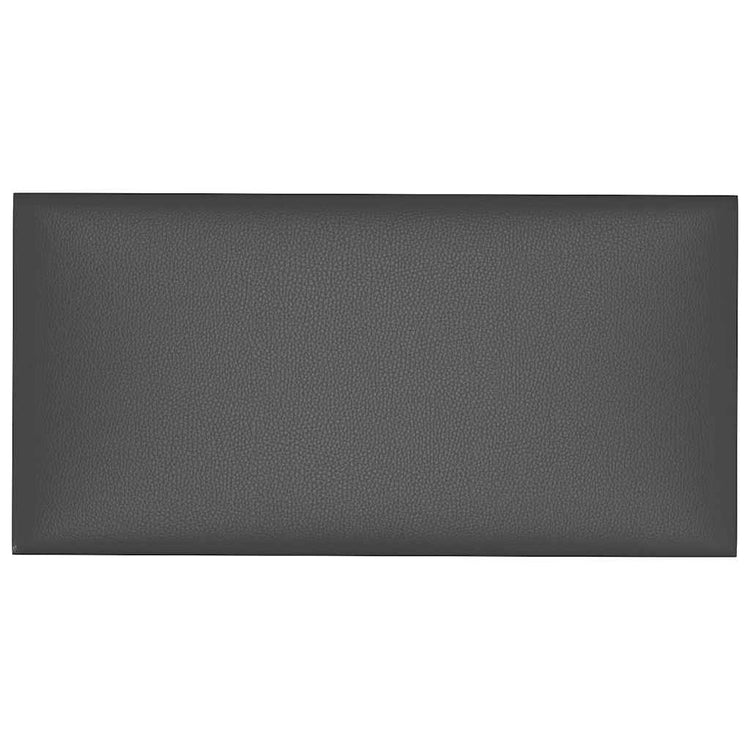 Vidaxl -Wandpaneele 12 Stcs 0,54 m² 30 x 15 cm künstliches Ledergrau grau