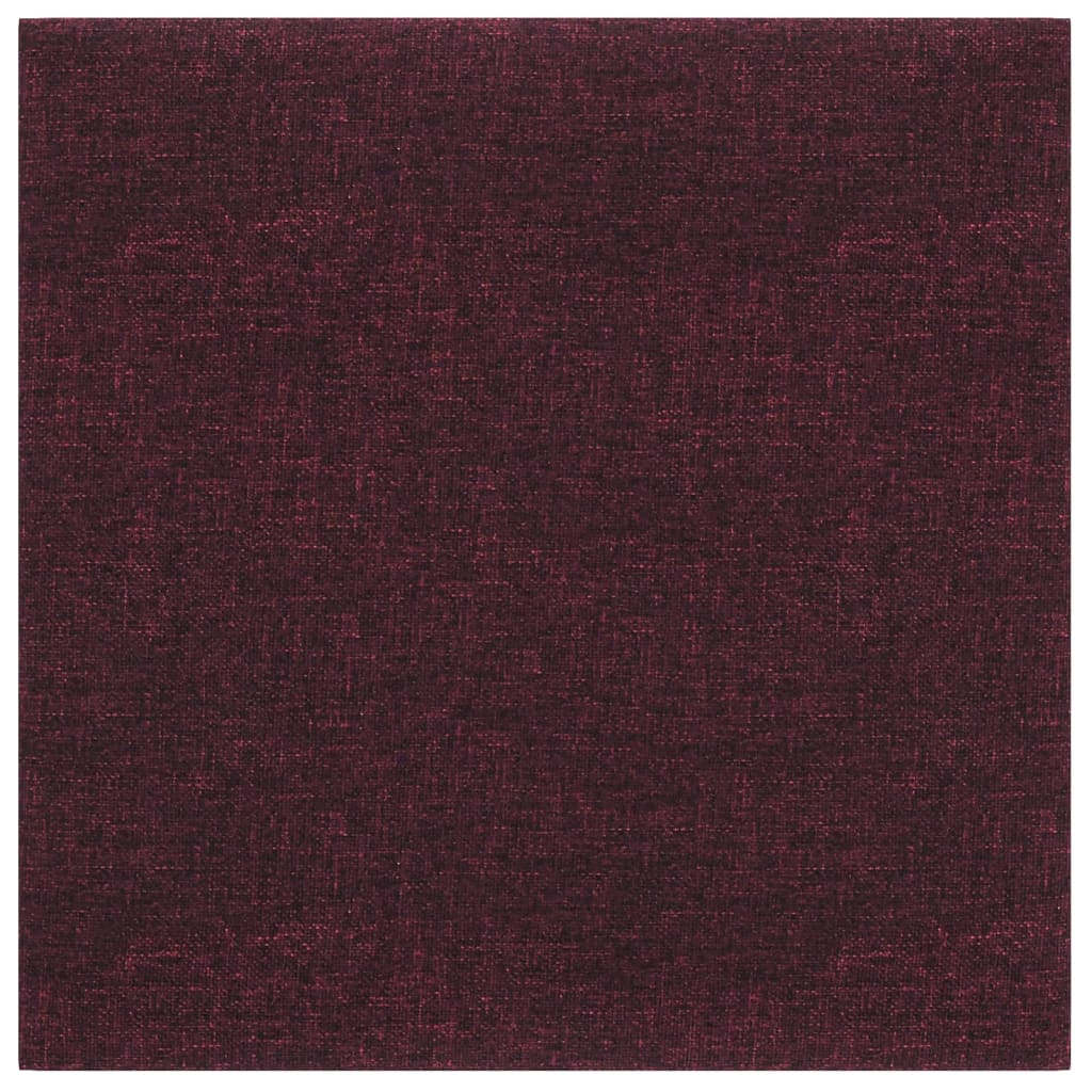 Vidaxl -Wandplatten 12 ST 1,08 m² 30 x 30 cm Stoff lila