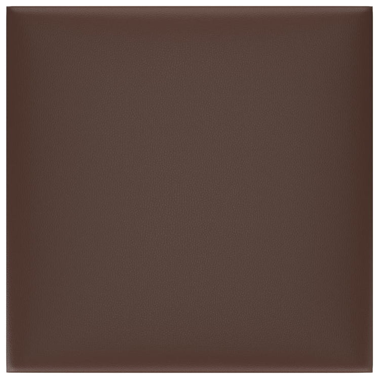 Vidaxl Wandpaneele 12 ST 1,08 m² 30 x 30 cm künstliches Lederbraun