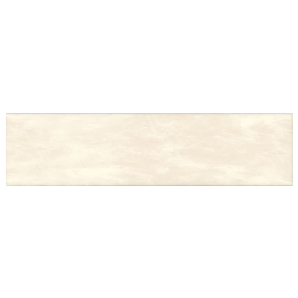 VIDAXL -Wandpaneele 12 ST 1,08 m² 60 x 15 cm Samtcreme -Colored