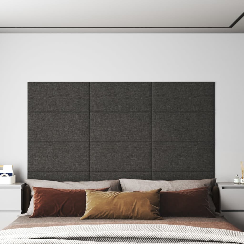 Vidaxl -Wandplatten 12 ST 2,16 m² 60 x 30 cm Dunkelgrau