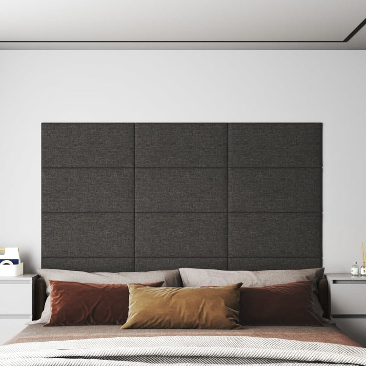 Vidaxl -Wandplatten 12 ST 2,16 m² 60 x 30 cm Dunkelgrau
