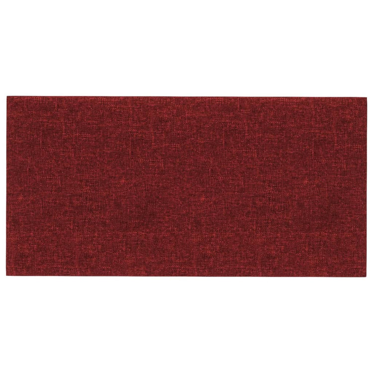 Vidaxl Wandpaneele 12 ST 2,16 m² 60 x 30 cm Stoff Weinrot