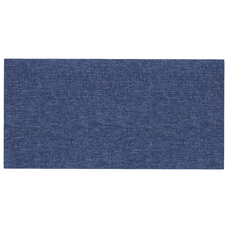 Vidaxl -Wandplatten 12 ST 2,16 m² 60 x 30 cm Stoff blau