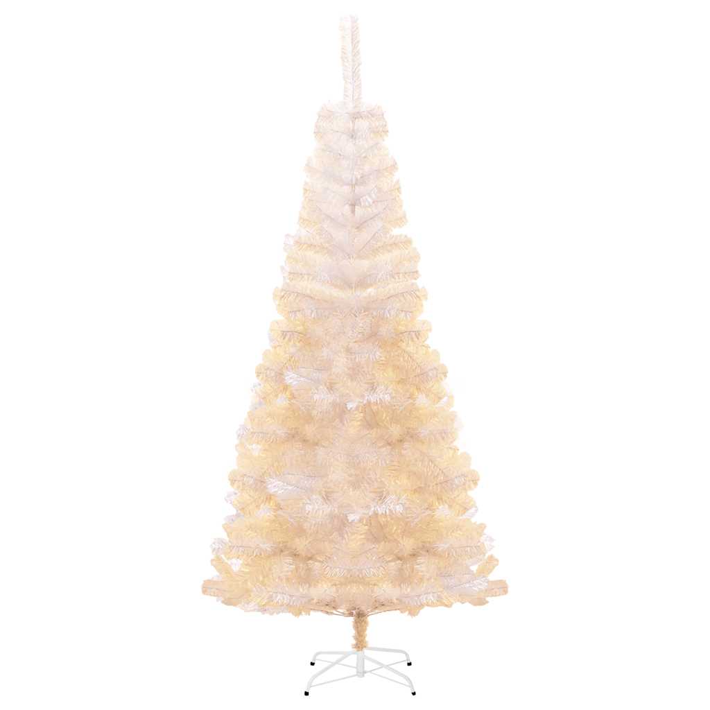 Vidaxl Kunstkerstboom mit schillernden Enden 180 cm PVC Weiß