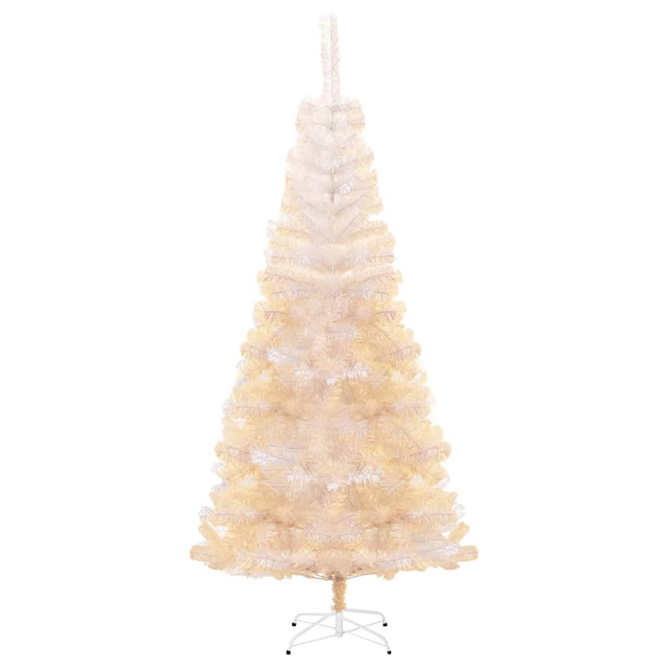 Vidaxl Kunstkerstboom mit schillernden Enden 240 cm PVC Weiß