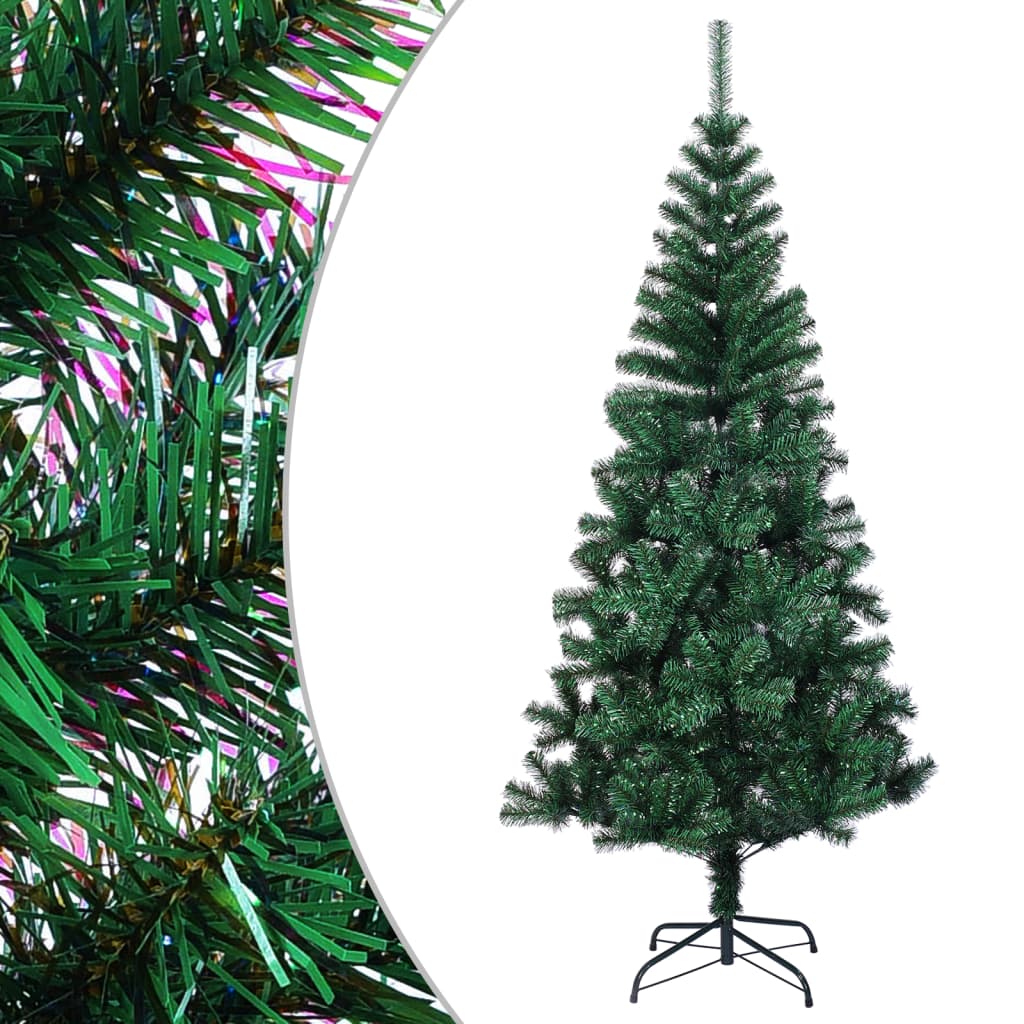Vidaxl Kunstkerstboom mit schillernden Enden 120 cm PVC Green