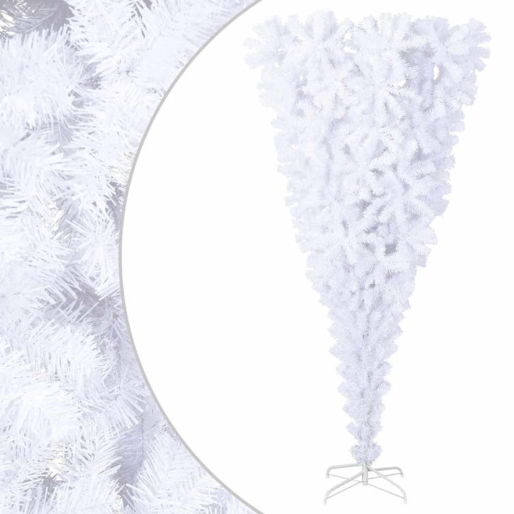 Vidaxl kunstkerstboom mit Standard -Reverse 210 cm Weiß