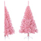 Vidaxl Kunstkerstboom mit Standardhälfte 150 cm PVC Pink