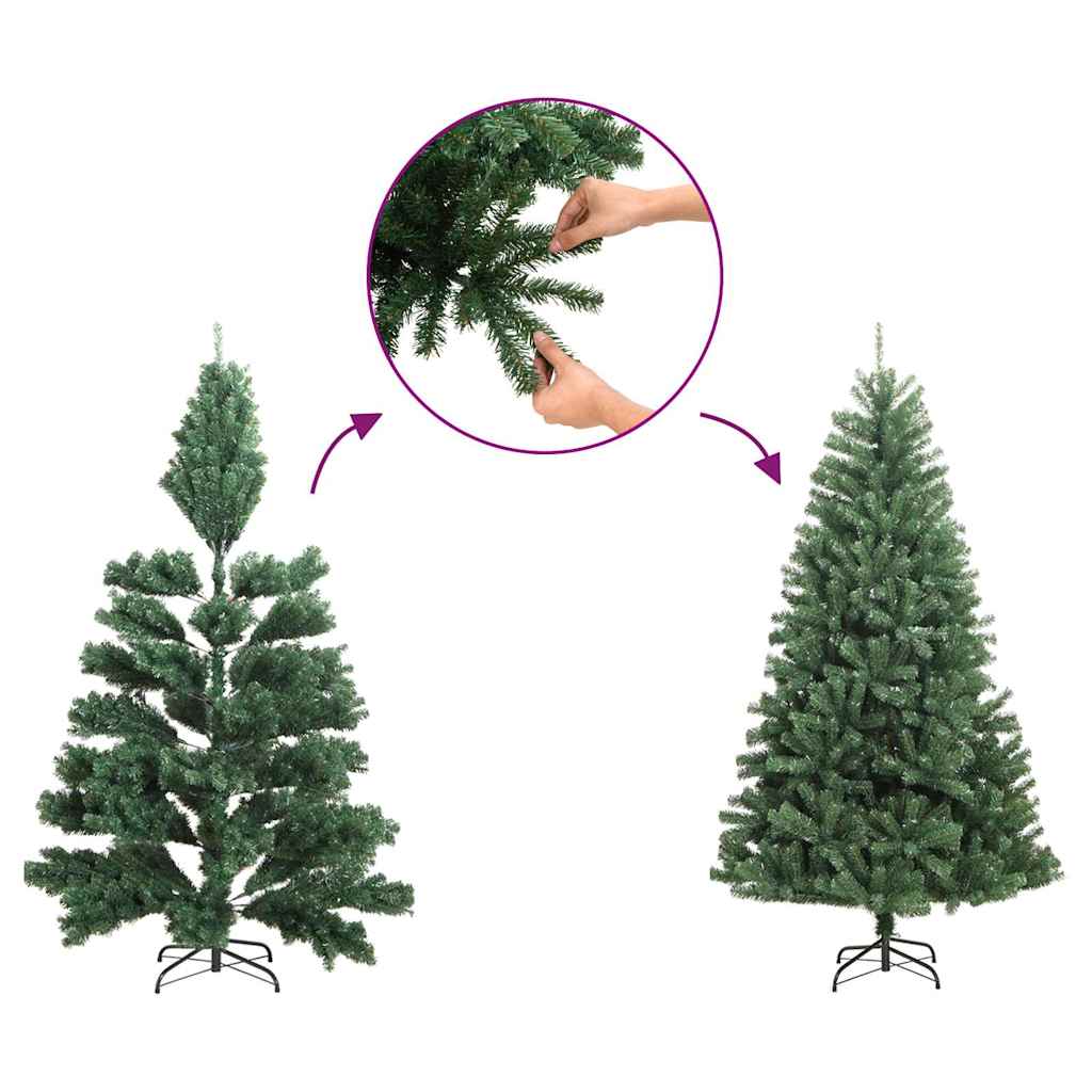 Vidaxl Kunstkerstboom mit Standardhälfte 180 cm PVC Pink