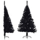 Vidaxl Kunstkerstboom mit Standard halb nach 120 cm PVC Schwarz