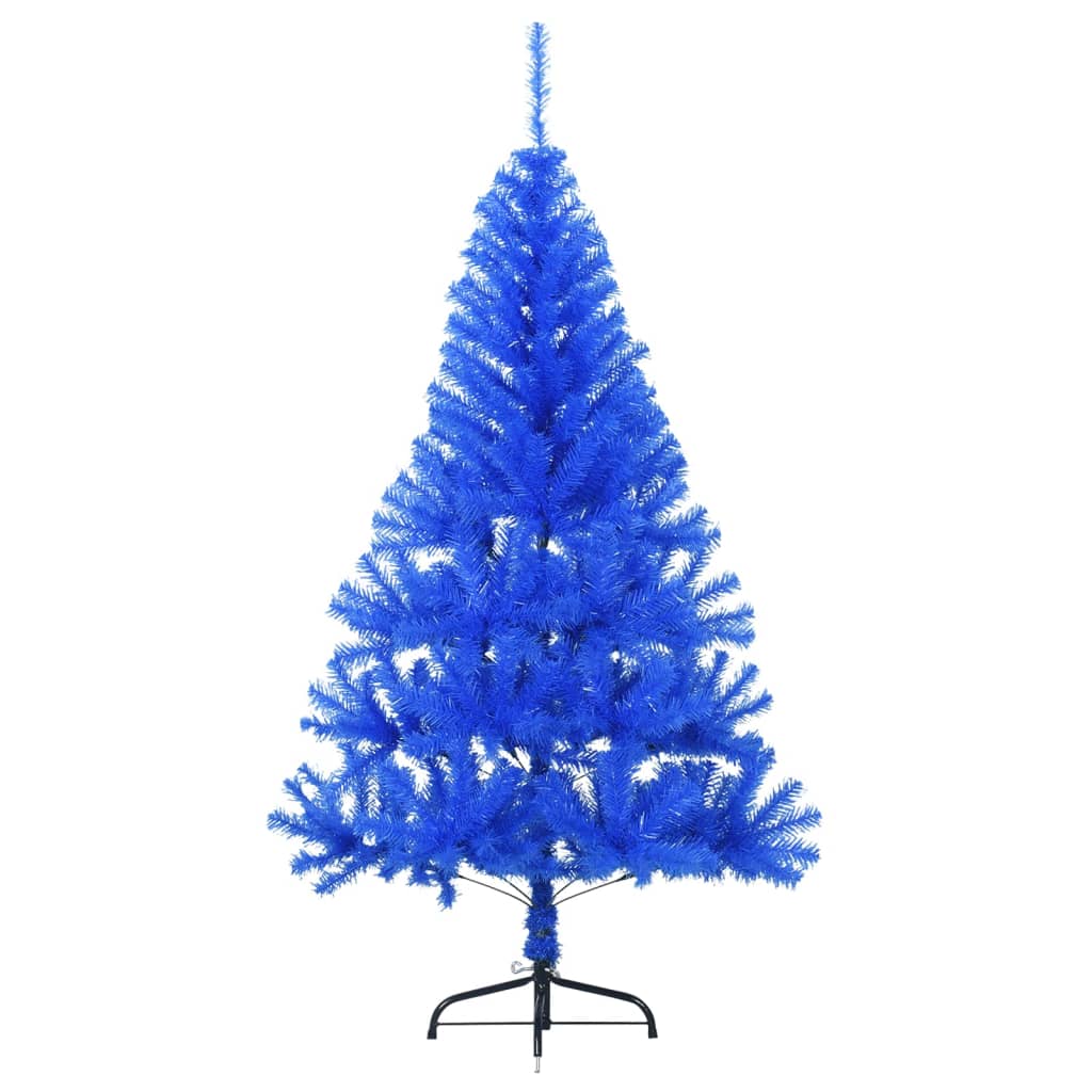 Vidaxl Kunstkerstboom mit Standardhälfte 150 cm PVC Blau