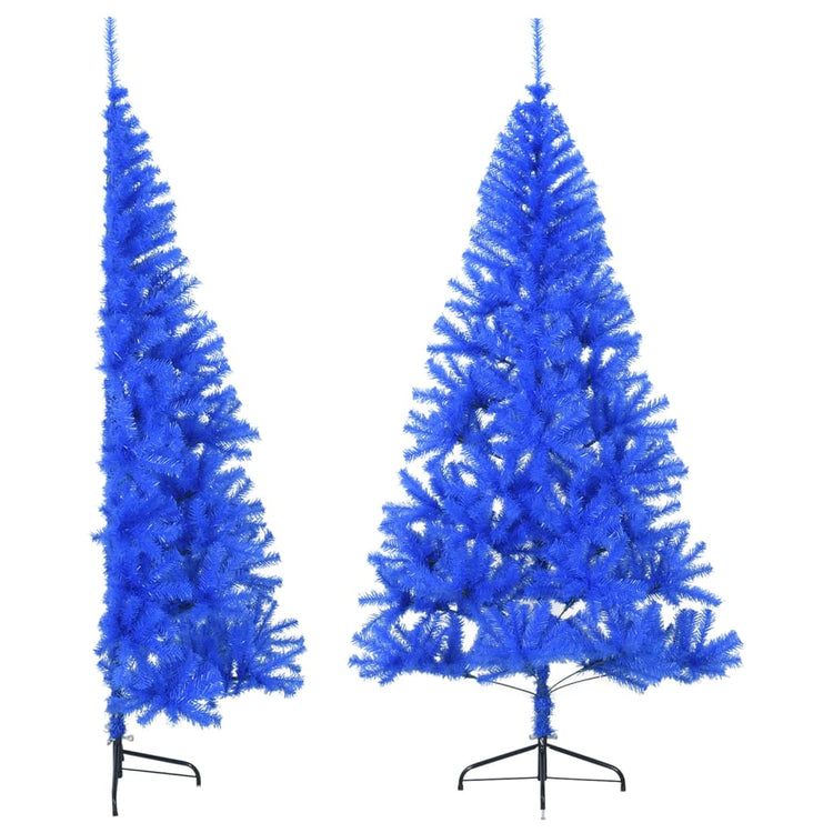 Vidaxl Kunstkerstboom mit Standardhälfte 240 cm PVC Blau