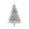 Vidaxl Kunstkerstboom Hälfte mit Standard mit einer Standardkappe silberfarben