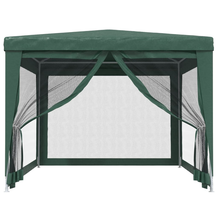 Vidaxl -Partyzelt mit 4 -Mesh -Seitenwänden 3x4 M HDPE Green