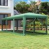 Vidaxl -Partyzelt mit 8 -Mesh -Seitenwänden 3x9 M HDPE Green