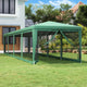 VIDAXL -Partyzelt mit 10 Mesh Seitenwänden 3x12 M HDPE Green