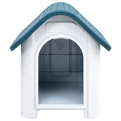 Vidaxl Dog Loft 59x75x66 cm Polypropenblau