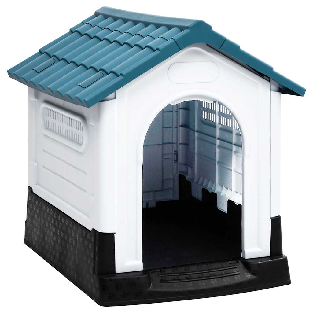 Vidaxl Dog Loft 57x68x66 cm Polypropenblau