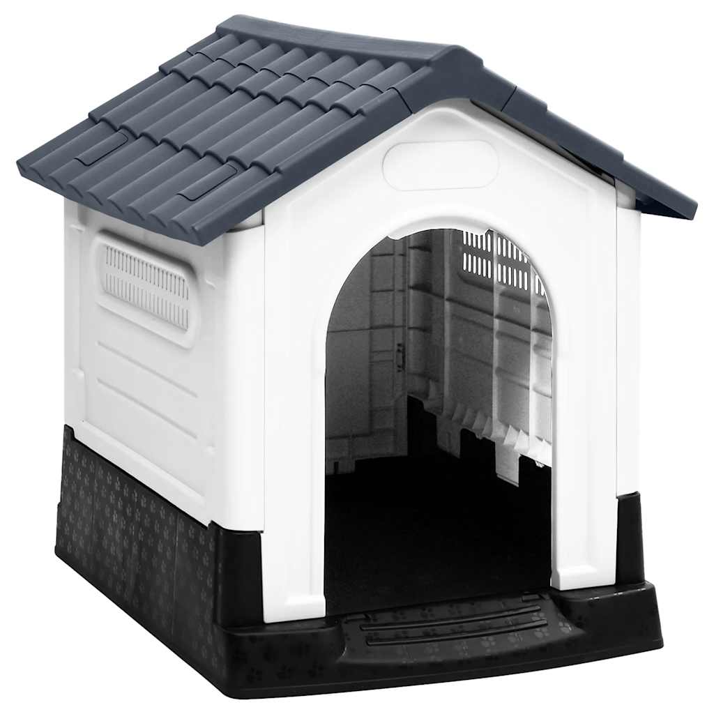 Vidaxl Dog Loft 57x68x66 cm Polypropengrau