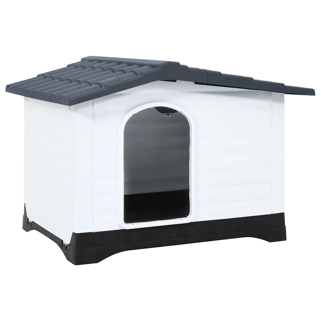 Vidaxl Hund Loft 90,5x68x66 cm Polypropengrau