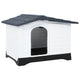 Vidaxl Hund Loft 90,5x68x66 cm Polypropengrau