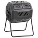 Vidaxl -Kompost -Bin 160 L 73x64x95 Schwarz
