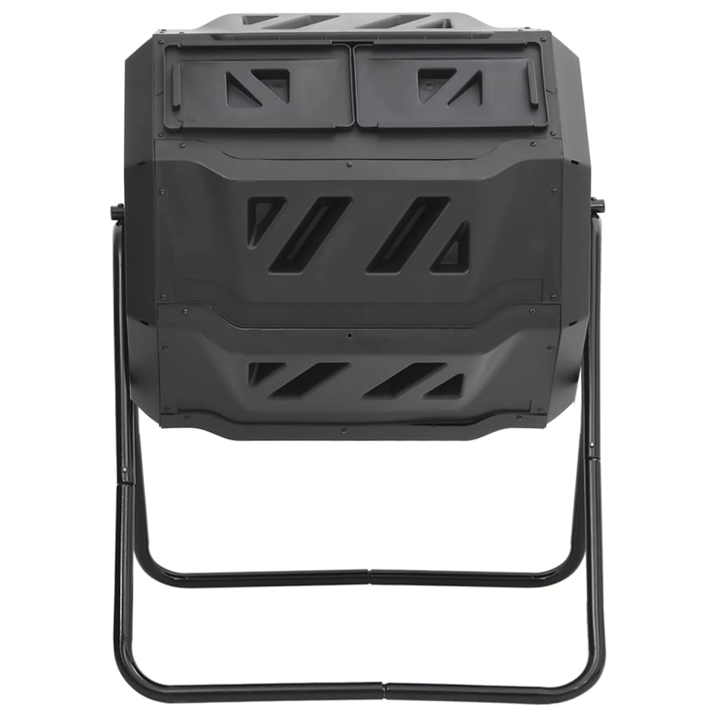 Vidaxl -Kompost -Bin 160 L 73x64x95 Schwarz