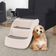 Vidaxl Hundetreppe 3 Schritte faltbar 50 x 38x38 cm Kunststoffcreme Farbe