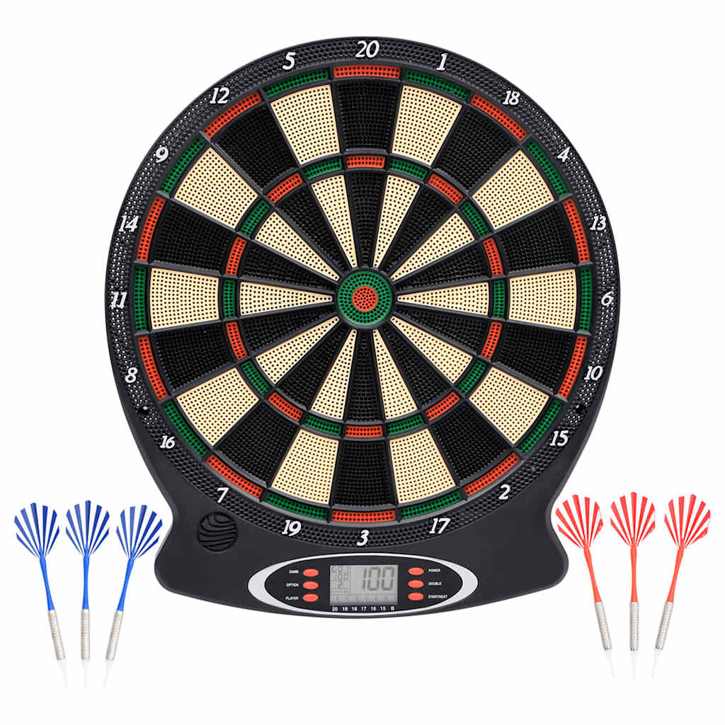 Vidaxl Dartboard Electric mit Darts Polypropen Schwarz