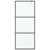 Vidaxl begehete Duschwand 80x195 cm MAT ESG Glass Schwarz