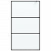 Vidaxl begehete Duschwand 115x195 cm MAT ESG Glas schwarz