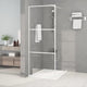 Vidaxl begehete Duschwand 80x195 cm Transparent ESG Glasweiß